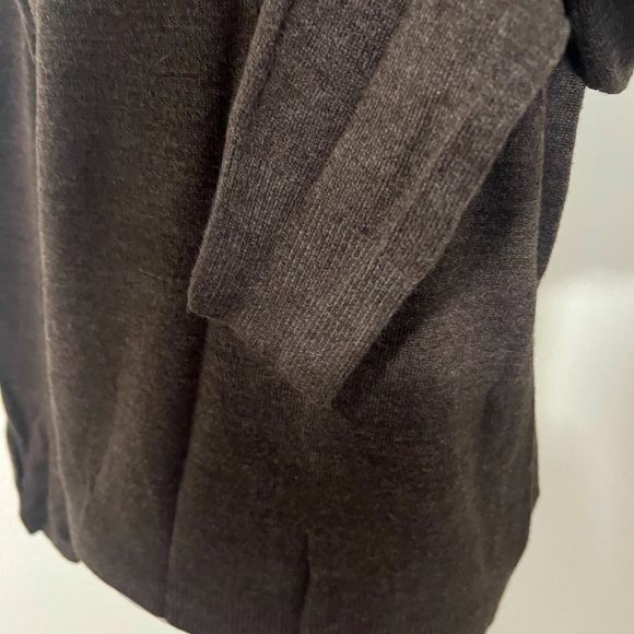 Mercer Street Studio Womens Sweater Small Chocolate Brown Zip Back Long Sleeve - Picture 3 of 11